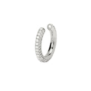Mabina Orecchino ear cuff in argento con zirconi 563912